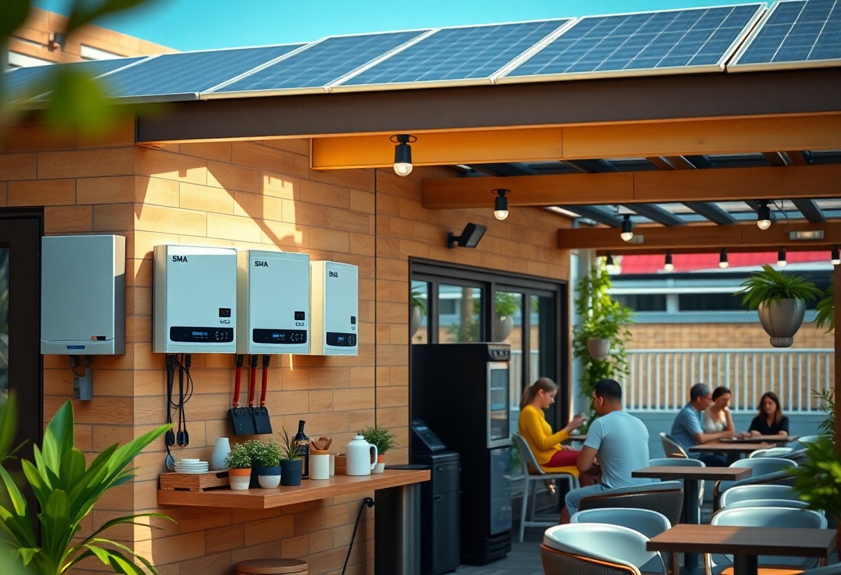 Restaurant Using Solar Panel How SMA Solar Inverters Revolutionize Backup Solutions for Cafés and ...