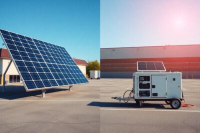 Portable vs Permanent Solar Backup Solutions for Commercial Use