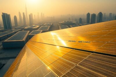 Dubai’s Gold-Plated Solar System Sets World Record at $12M