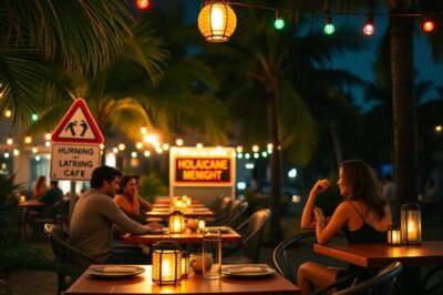 Miami Café’s Viral ‘Solar Date Night’ During Hurricane Season